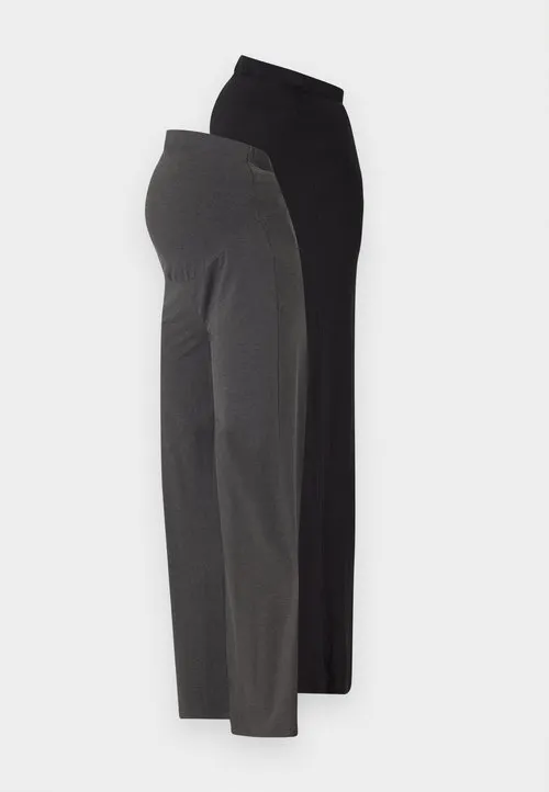 2 PACK - Wide leg - black\dark grey