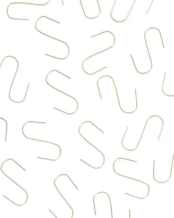 kerstboom haakjes goud - 50 stuks