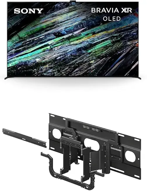 Sony QD-OLED 77 inch BRAVIA XR A95L Series 4K Ultra HD TV: Smart Google TV Ultra-Slim TV Wall Mount Bracket for Select BRAVIA TV's (SU-WL905)
