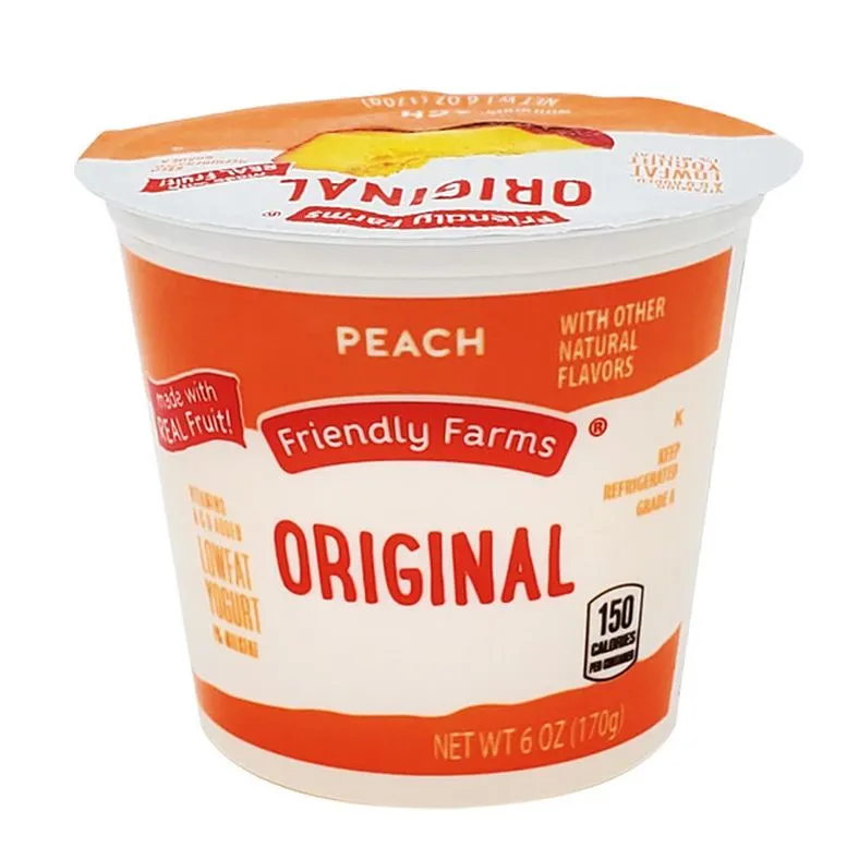 Friendly Farms Lowfat Peach Yogurt