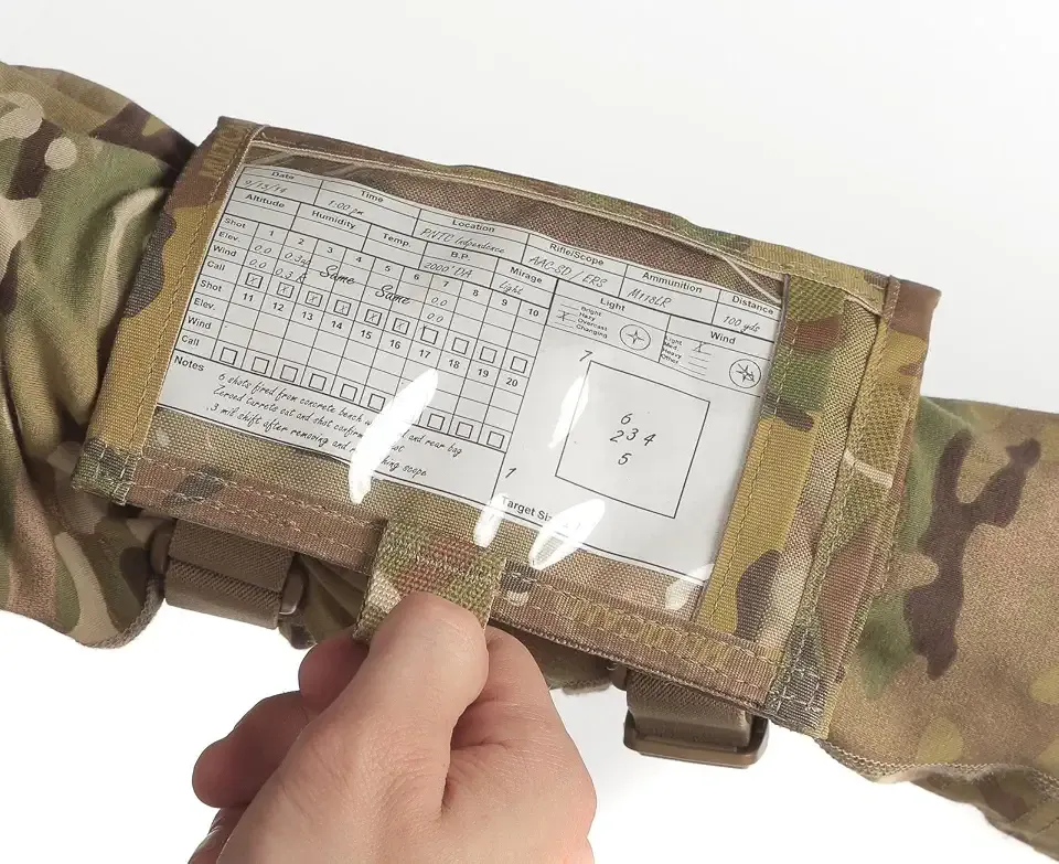 Tactical Gear - Shooters Armband Sleeve - Tactical Gear - Wrist Sleeve - Shooting Range Accessories - Wrist Map Holder - Military Arm Pouch