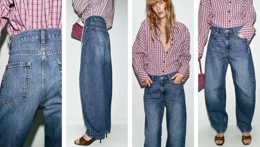 JEANS Z1975 BARREL HIGH-WAIST