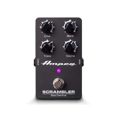AMPEG SCRAMBLER BASS OVERDRIVE EFFECT PEDAL 99-040-4021