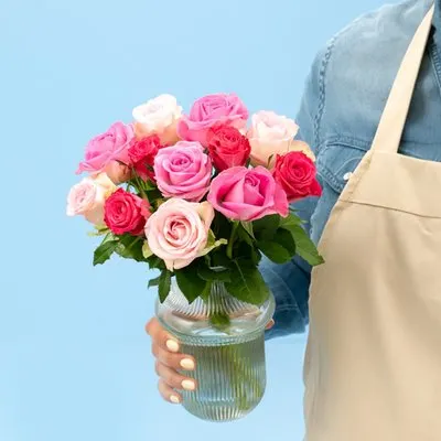 Brievenbusbloemen | Rozen | Liefdevol Roze
