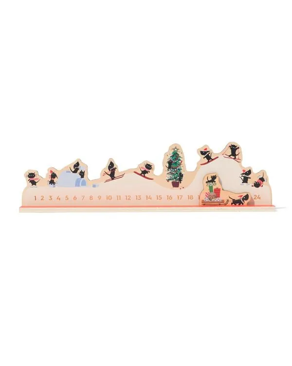 Takkie en Siepie kerst aftelkalender hout