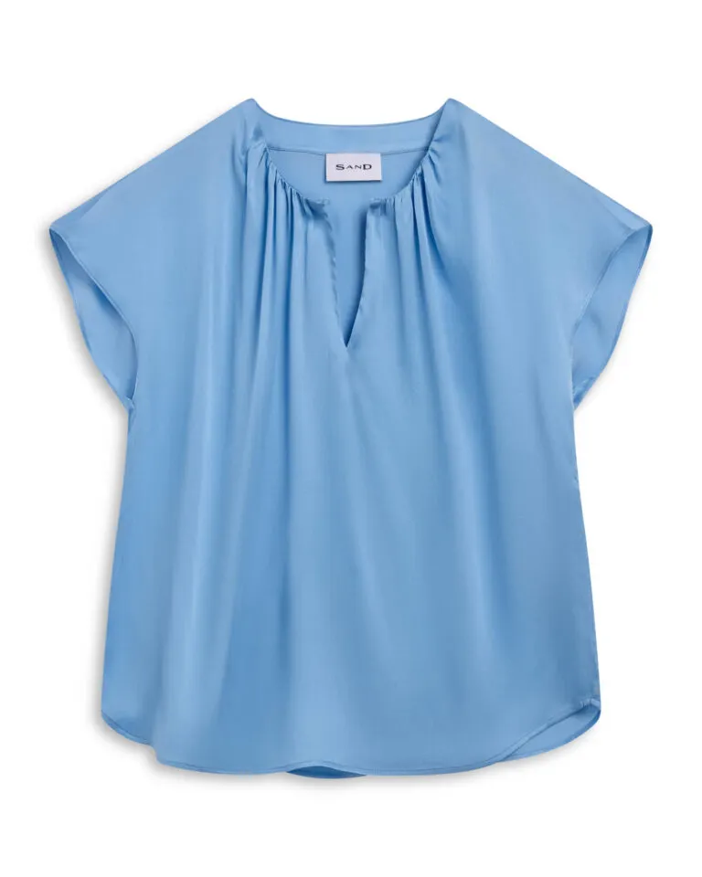 Matt Leah French Blouse - Blå