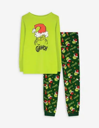 Pigiama completo (maglia + pantaloni) - The Grinch - bronzo