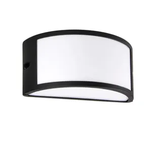 Applique moderno da esterno Silvia nero IP44 E27 INSPIRE