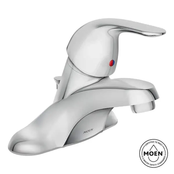 MOEN Adler 4 in. Centerset Single Handle Low-Arc Bathroom Faucet in Chrome