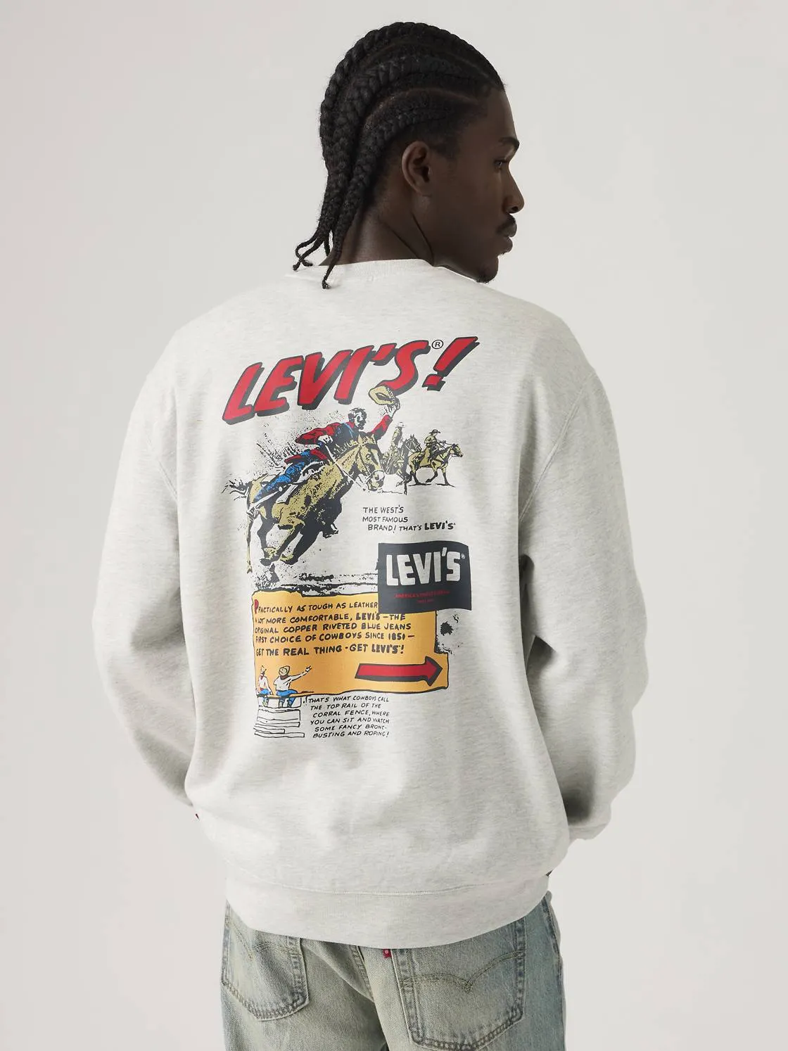 Relaxed Graphic Crewneck Sweatshirt