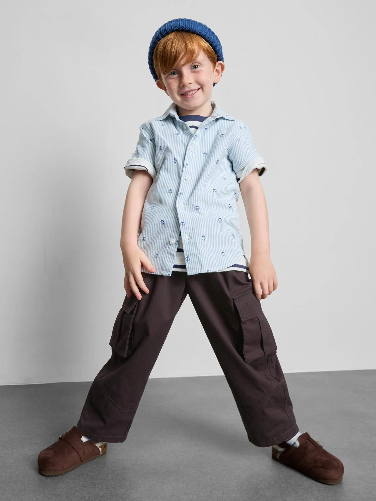 1–9 ans | Pantalon cargo en pur coton