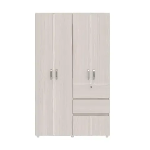 Clóset 6 puertas 2 cajones niebla