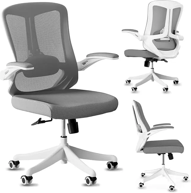 balmstar Ergonomic Office Chair Desk Chair - Mesh Computer Chair with 360° Swivel Wheels, Adjustable 90-130° Recline & Lumbar Support for Home Offi…