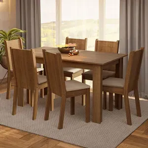 Juego de Comedor Madesa Analu con 6 Sillas