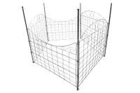 Metall-Gartenzaun, M3, pulverbeschichtet, ca. 77,5 x 64 cm - Anthrazit