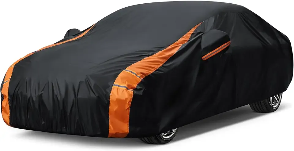 in Full Exterior Sedan Waterproof Car Cover All Weather, Waterproof,UV Resistant, Dustproof, and Snowproof Fit Toyota Camry,Tesla Model 3,Honda Accord,Nissan Altima,Kia K5 etc.Size A4