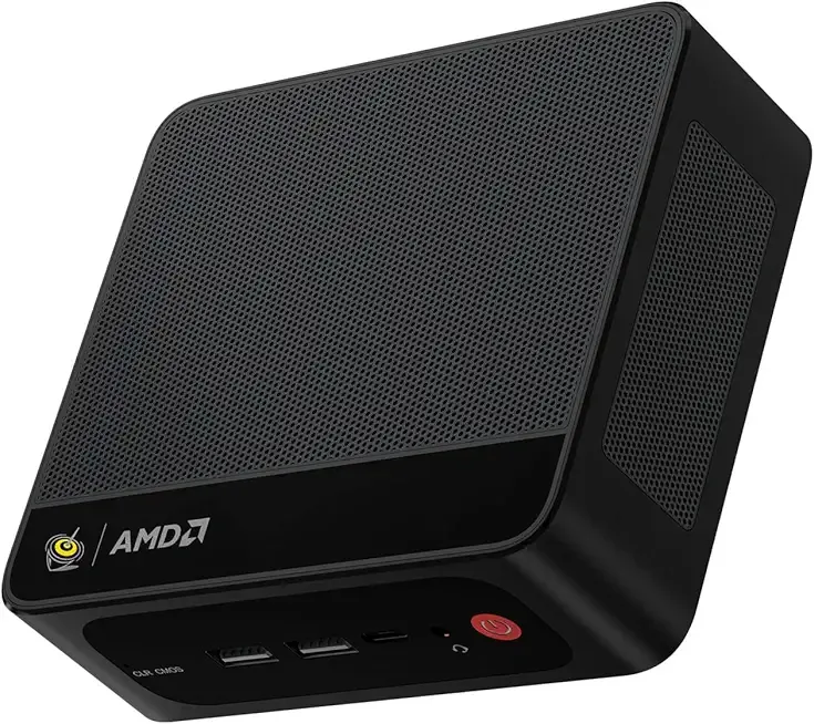 Beelink SER5 MAX Mini PC,AMD Ryzen7 7735HS(8C/16T,up to 4.75GHz),Mini Computer 24GB LPDDR5 RAM 500GB M.2 SSD Graphics 12core 2200MHz,Support 4K Triple Display/HDMI+DP+Type-C/Wifi6/BT5.4/2.5G LAN