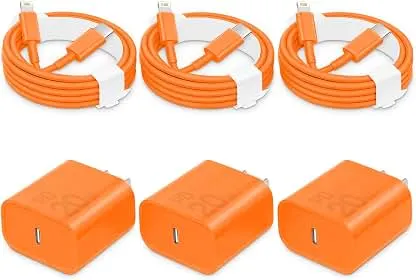 CXX 20W Fast Charger for iPhone 14/13/12 [3-Pack, MFi…