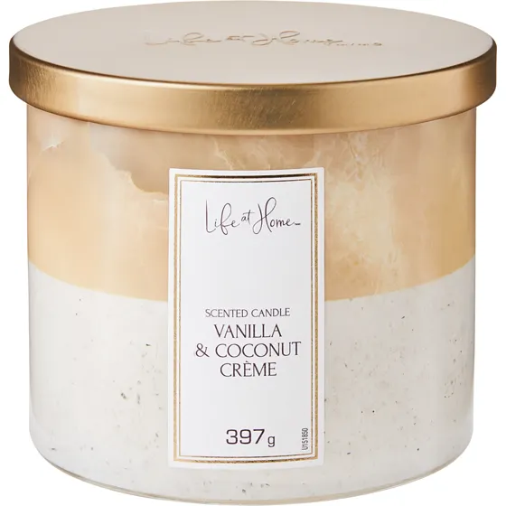 Scented Candle Vanilla & Coconut Crème