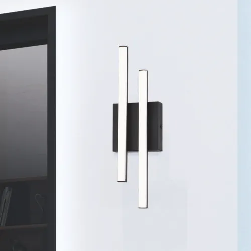 Patriot Lighting® Miranda LED Matte Black Outdoor Wall Light