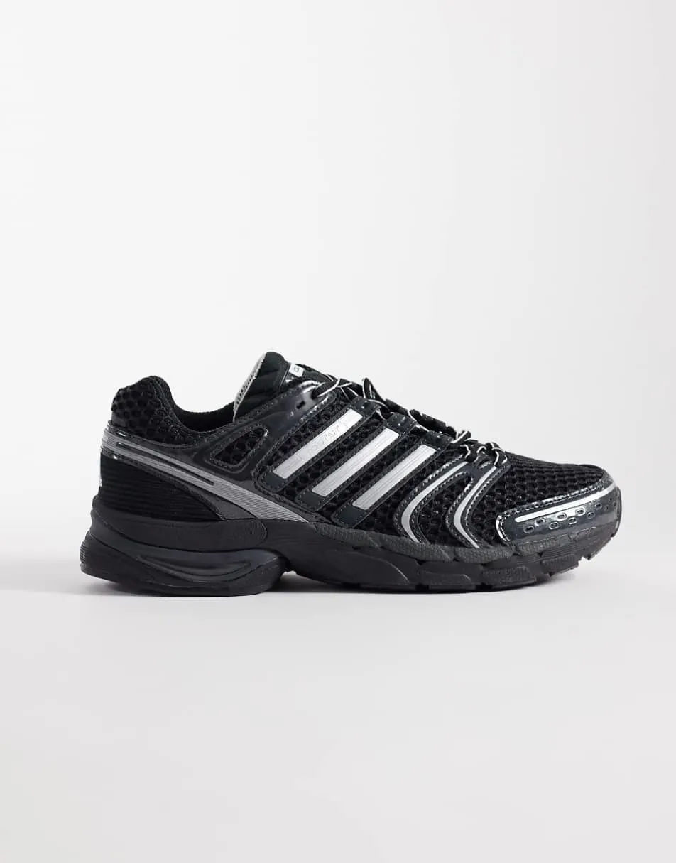 adidas Originals Adistar Control 5 trainers in triple black and silver