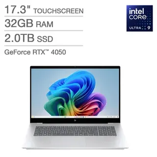 HP OmniBook 7 17.3" AI Laptop - Intel® Core™ Ultra 9 288V - Copilot+ PC - FHD Touchscreen - 32GB Memory - 2TB SSD - GeForce RTX™ 4050 - Windows 11 Home