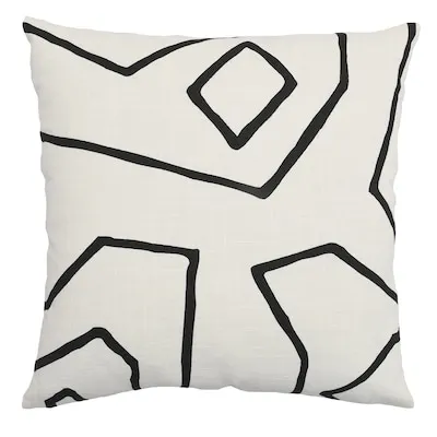 18-in x 18-in Blue Square Indoor Decorative Pillow