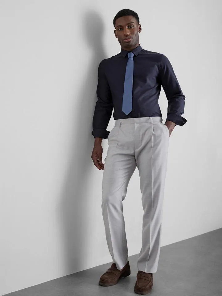 Chemise Oxford texturée