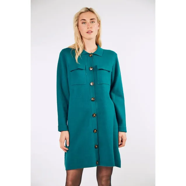 Kleedje effen met knopen