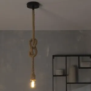 Lámpara de techo colgante dorada 1 luz E27 Cordera INSPIRE 12.5 cm