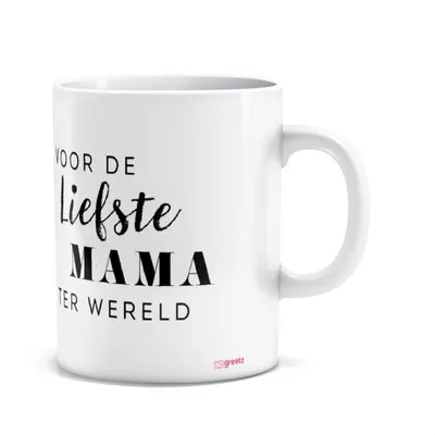 Mok | Voor de liefste mama | met eigen foto en tekst