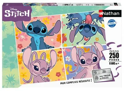 DISNEY STITCH - NATHAN PUZZLE 250 PIECES EN BONNE COMPAGNIE