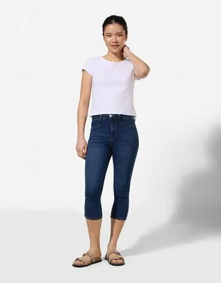 Pantaloni capri - Skinny Fit - Blu scuro