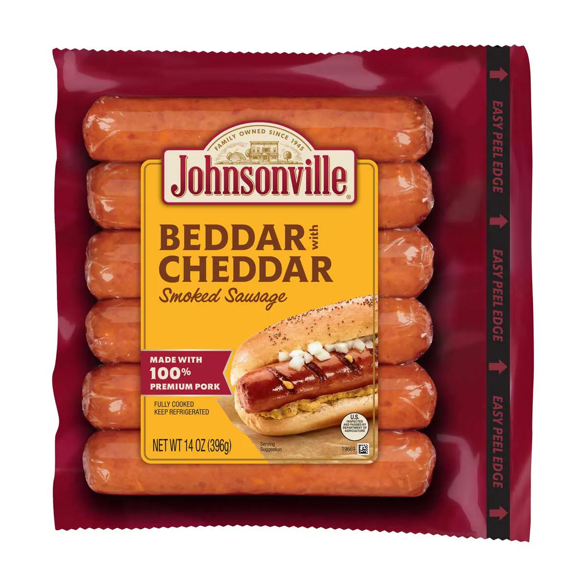 Johnsonville Beddar with Cheddar Smoked Sausage, 14 oz