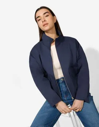 Blouson - Materiale morbido - blu scuro