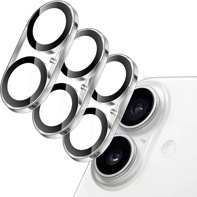 JETech Camera Lens Protector for iPhone 17 6.3-Inch, 9H Tempered Glass, Anti-Scratch, Case Friendly, Does Not Affect Night Shots, HD Clear, 3-Pack (Clear)