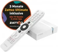 LEAP-S3+ V2 Ultimate Streaming Box weiß inkl. 3 Gratis-Monate Zattoo Ultimate