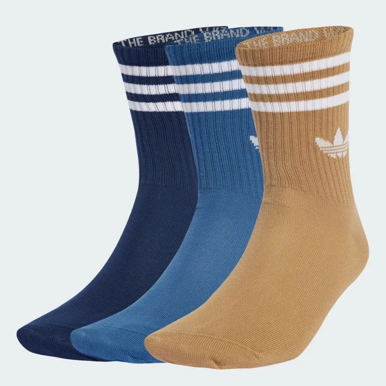 3-Stripes Crew Sokker, 3 par