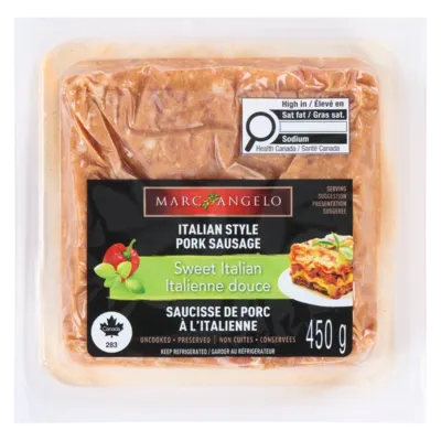 Italian Style Pork Sausage Sweet Italian
