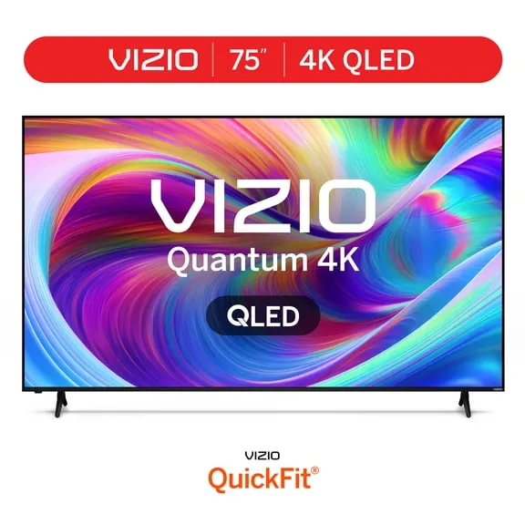 Rollback VIZIO 75" Class Quantum 4K QLED HDR Smart TV (VQD75R-10) $428.00 Was $548.00