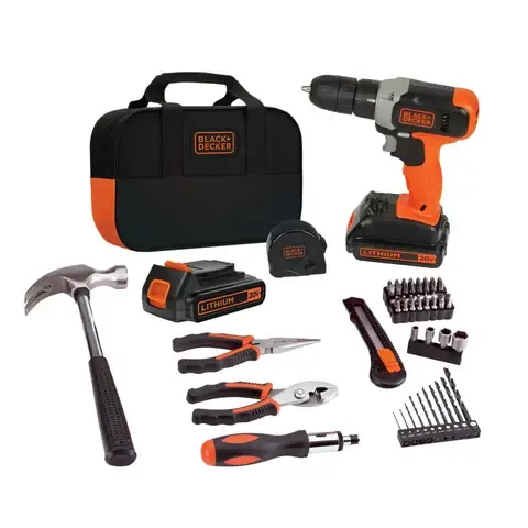 Kit Taladro atornillador 20V + 54 piezas