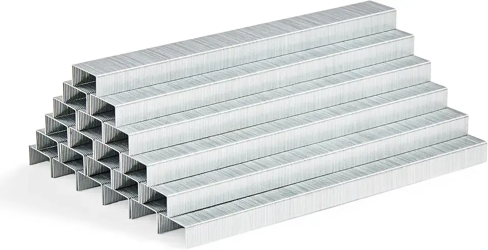Amazon Basics Standard Stapler Staples, 1/4" Length, 50000 Count, 10-Pack of 5000, Silver