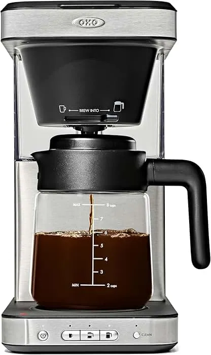 OXO Brew 8-Cup Coffee Maker with Podless Single-Serve Function and Glass Carafe - SCA Certified OXO Brew 8-Cup Coffee Maker with Podless Single-Serve Fu…