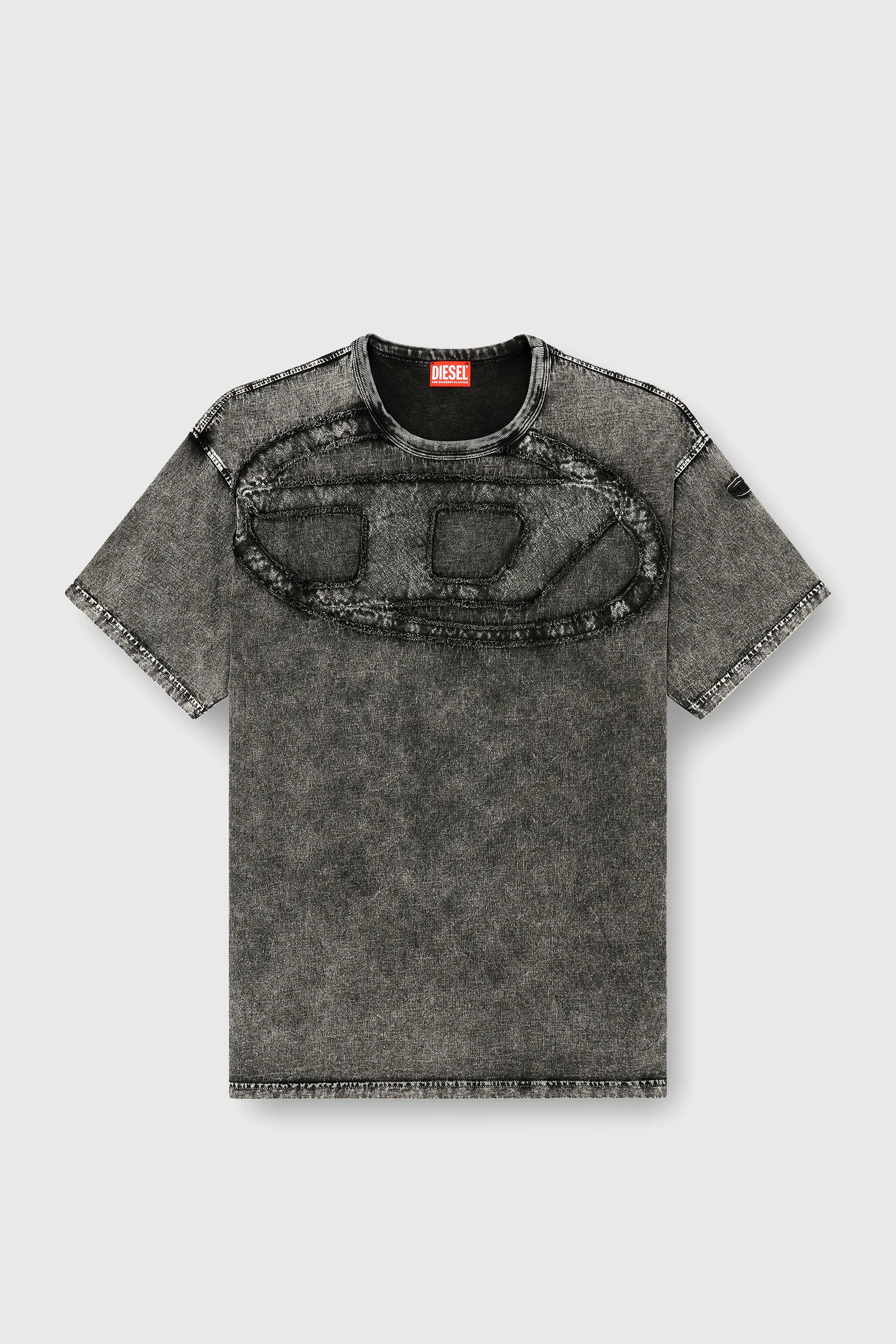 Relaxed cotton T-shirt with Oval D applique