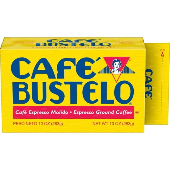 Best seller Cafe Bustelo, Espresso Style Dark Roast Ground Coffee, Vacuum Packed 10 oz Brick $5.96 59.6 ¢/oz