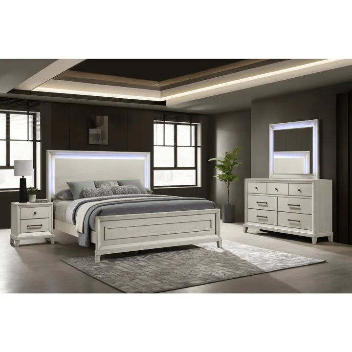 Alma Queen Bedroom Set (4-Piece) by Best Home - White