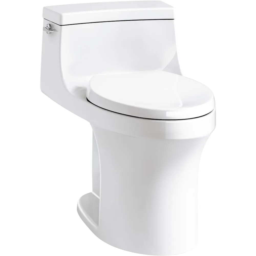 KOHLER San Souci 1-Piece 1.28 GPF Single Flush Elongated Toilet in White