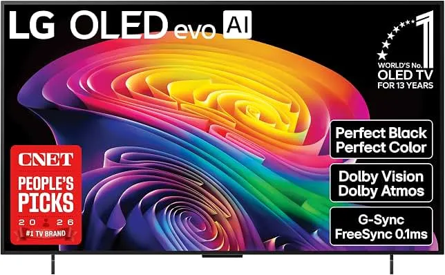 LG 42 inch Class LG OLED evo AI C6 4K Smart TV 2026 | Perfect Black & Perfect Color, a11 AI Processor