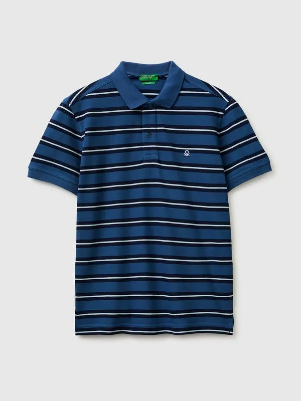 Striped polo shirt