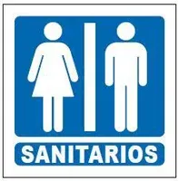 Cartel sanitarios 11 x 13 cm